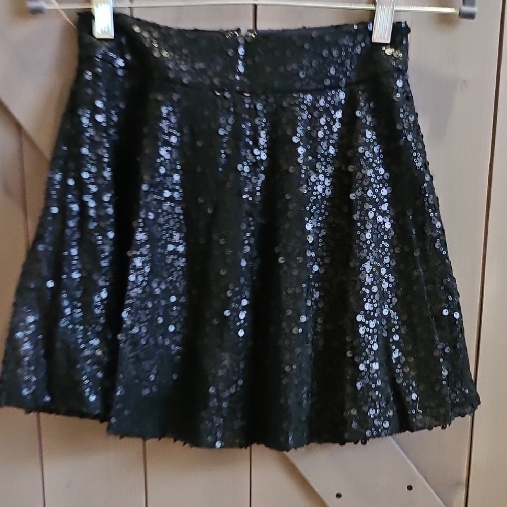 Black Sequin Skirt